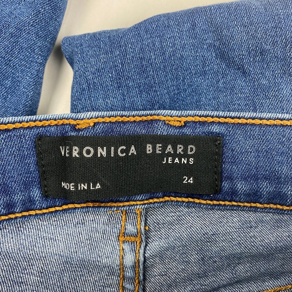 Veronica Beard Flare Jeans Women Size 24 Blue - Flaw - Picture 8 of 14